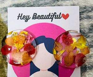 Floral Resin Earrings