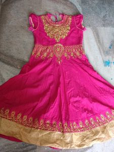 Pink Embroidered Kurta