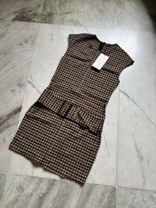 Zara Plaid Mini Dress