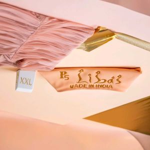 Peach Embroidered Kurti