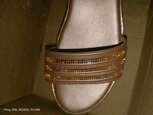 Rose Gold Platform Wedge Sandals