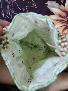 Mint Green Sequin Potli Bag