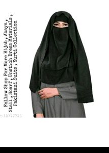 Hijab Dupatta With Niqab Combo