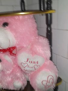 Pink Teddy Bear with Baby