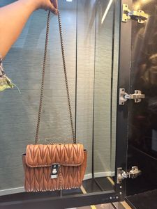 Brown Chain String Sling Bag