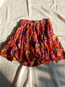 Floral Print Skirt