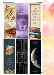 diy printed book mark sheet