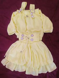 Yellow Ruffled Dress