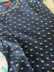 like new blue kurta a line