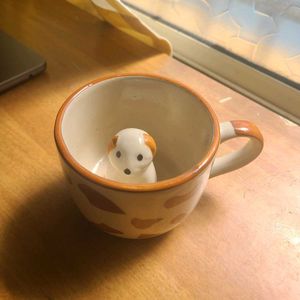 Cute dog ceramic mug