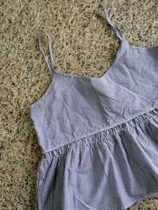 Striped Cami Peplum Top