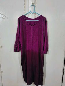 Purple Chikankari Kurta Set