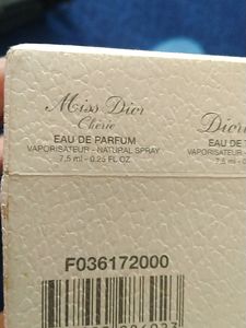 Empty Miss Dior  Parfum Bottle Collector&#39;s item