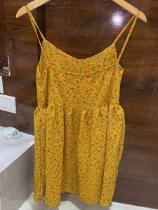 Shein Mustard Mini Dress