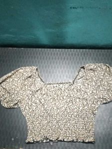 Floral Smocked Crop Top