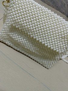 Elegant Pearl Beaded Handbag