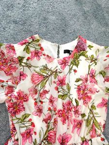 🌺Pink Floral Long Frock 🌺