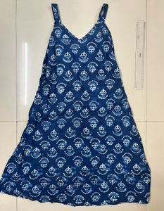 Indigo Strap  Floral Sundress