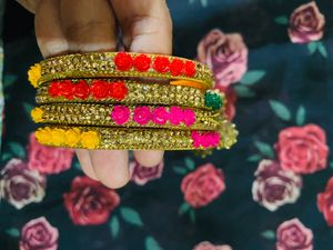Bangles With Latkan ( COMBO)