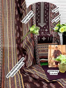 Pakistani Embroidery Work Dress Material