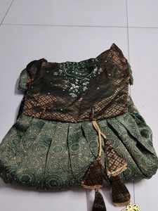 Ethnic kids green Gown...