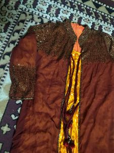 Gown With Cut Dana Heavy Work Shrug