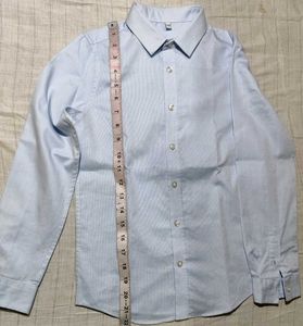 Light Blue Dotted Button Down Shirt