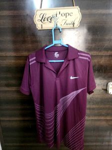 Nike Purple Graphic Polo Shirt