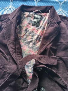 Corduroy Belted Jacket