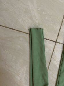 Green Turtleneck Top
