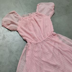 Flared Pink Dress