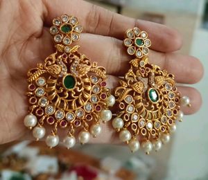 Beautiful Stone Earrings With Drops 🌼✨😍