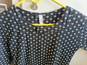 Black And White Fancy Top