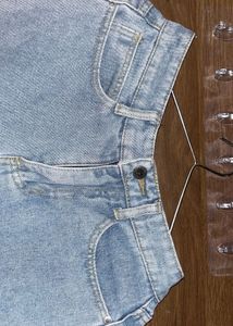 Pocket Wide Leg Jeans
