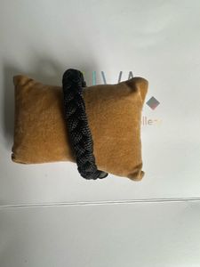 Braided Black Cord Bracelet