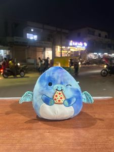 Squishmallows Talib Blue Pterodactyl Tie Dye Pizza