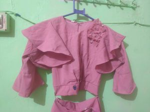 Floral Print Girls&#39; Outfit