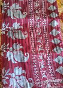 Red Art Silk Saree