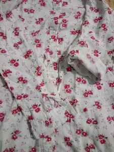 Floral Print White Dress