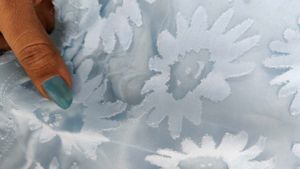 Blue Floral Crop Top