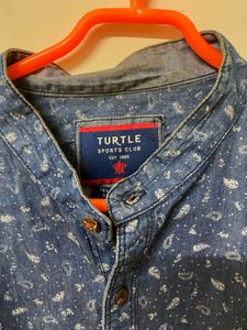 Blue Printed Shirt