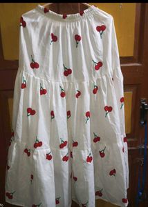 cute cherry print skirt and top