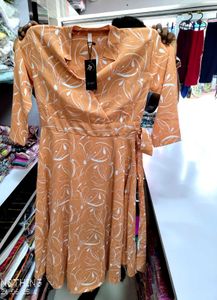 Cute Floral Wrap Dress