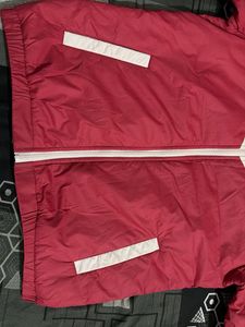Red &amp; White Puffer Jacket