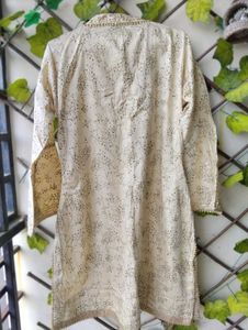 Cream Kurta Sharara Set