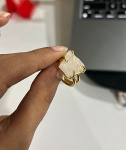Handmade Raw Stone Ring