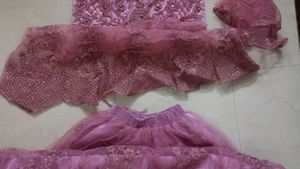 Beautiful Net Lehenga With Long Top