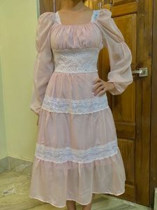 Imported  Coquette Pink Dress