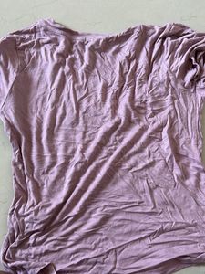 Forever 21 Lavender V-Neck Tee