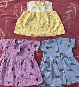 Cute Baby Dresses (Set of 3)